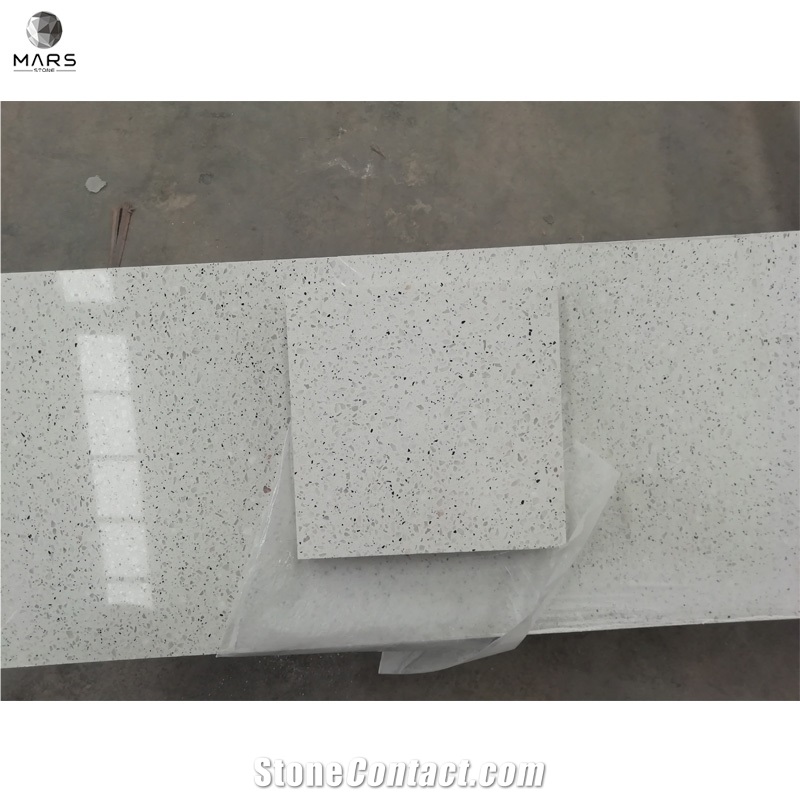 Customized Artificial White Terrazzo Slabs Tiles