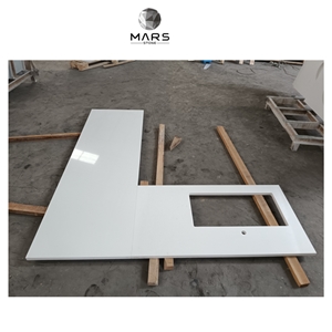 Popular Pure White Quartz Countertop  Factory Price