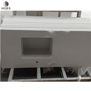 White Artificial Quartz Stone For Kitchen Countertop