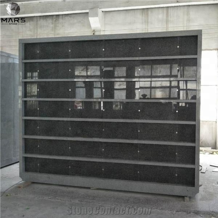 China Factory Natural Granite Wall Columbarium New Design 