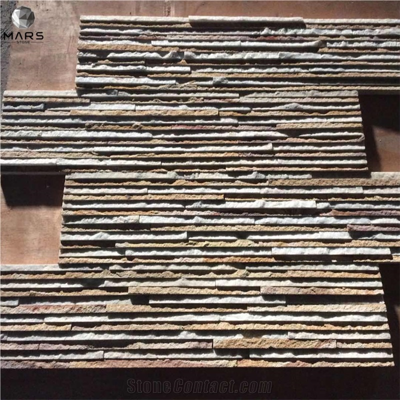 Chinese Grey Slate Culture Stone Wall Panel Rough Split 