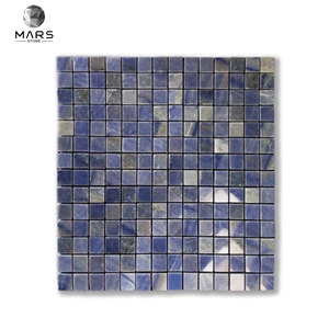 Factory Price Blue Brick Marbe Mosaic Tile Bathroom Wall