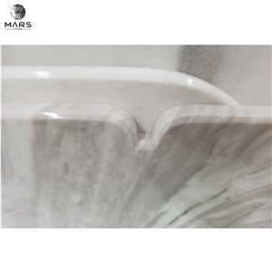 Greek Volakas White Marble Bar Top Table Top Island Top