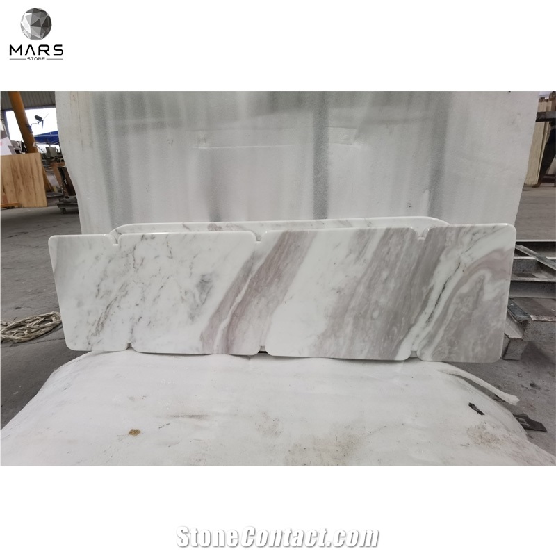 Greek Volakas White Marble Bar Top Table Top Island Top