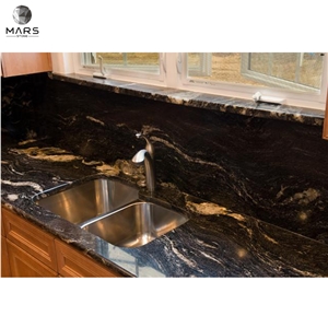 Hot Sell Cosmic Black Granite Price For Kitchen Top