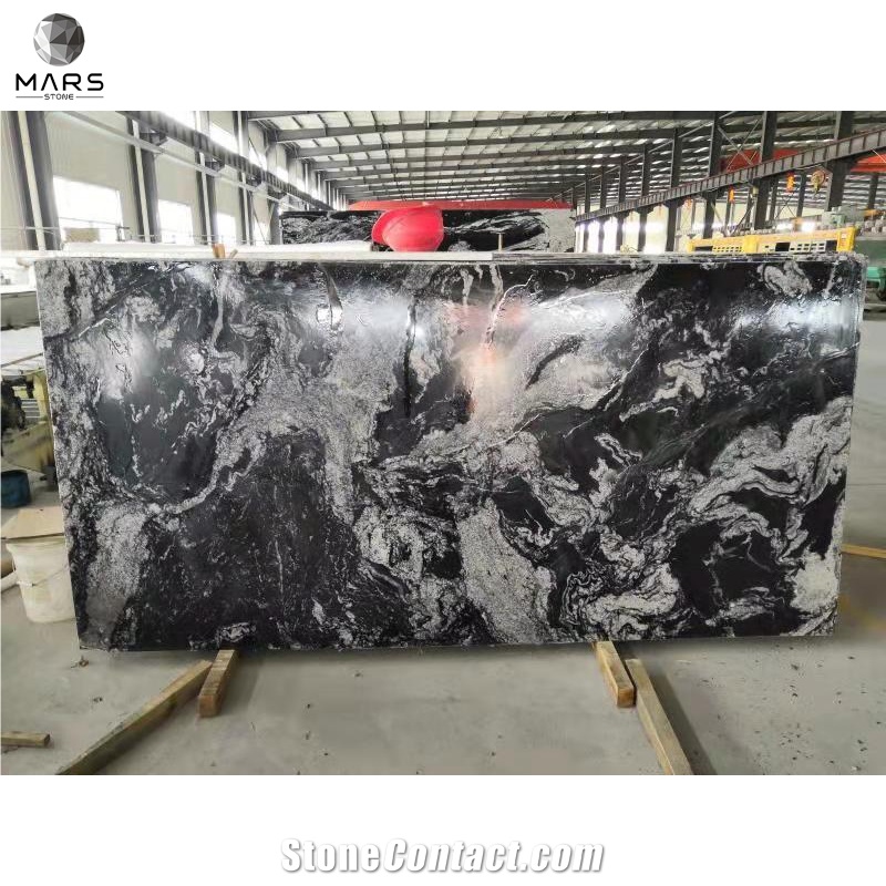 Hot Sell Cosmic Black Granite Price For Kitchen Top