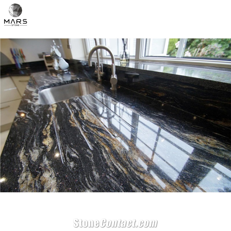 Hot Sell Cosmic Black Granite Price For Kitchen Top