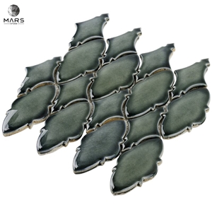 Kuche Backs Plash Unregelmabigegrune Mosaic Wand Fliese
