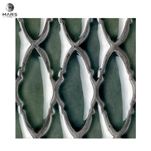Kuche Backs Plash Unregelmabigegrune Mosaic Wand Fliese