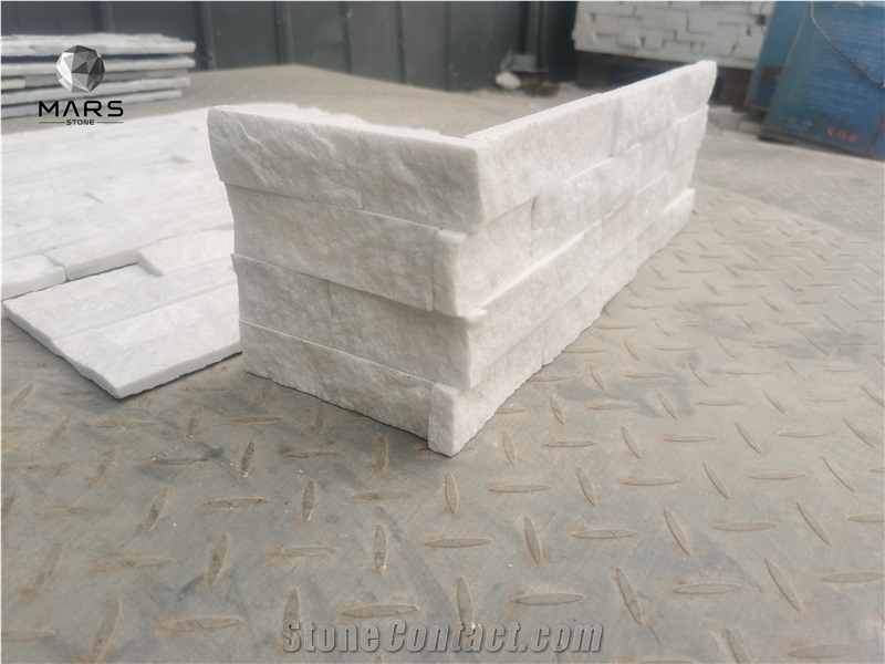 Ledge Stone Panel White Stack Stone Quartz Natural Stone