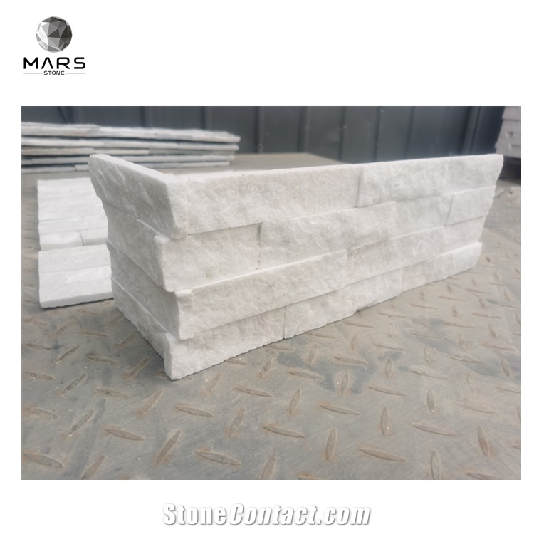 Ledge Stone Panel White Stack Stone Quartz Natural Stone