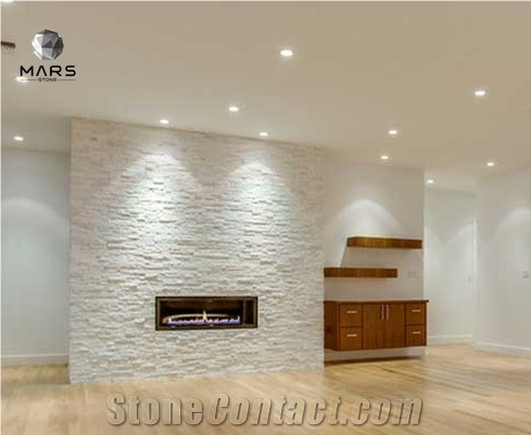 Ledge Stone Panel White Stack Stone Quartz Natural Stone