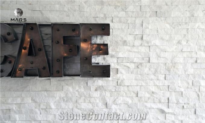 Ledge Stone Panel White Stack Stone Quartz Natural Stone