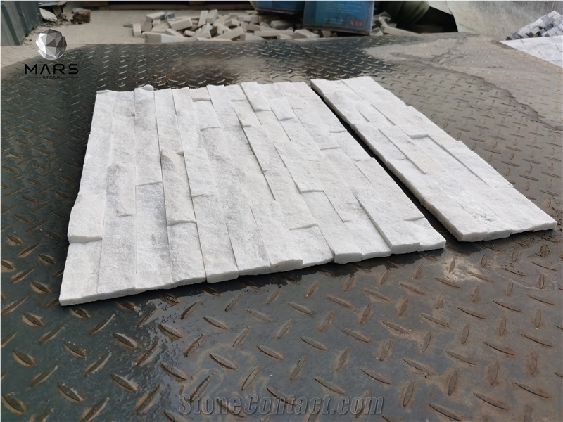 Ledge Stone Panel White Stack Stone Quartz Natural Stone