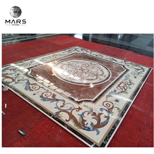 Mansion Waterjet Medallion 3D Inlay For Flooring Design Mansion Waterjet Medallion 3D Inlay For Flooring Design