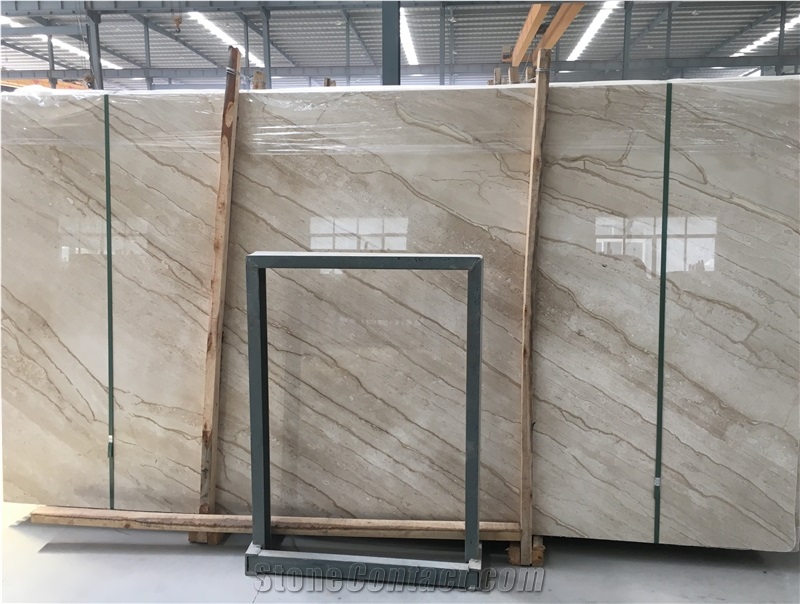 Italy Daino Reale Nuvolato Beige Marble Slab