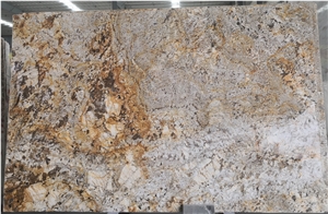 Luxury Snow Gold Granite Slab