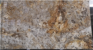 Luxury Snow Gold Granite Slab