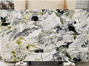 Polished Ice Jade Marble Slab