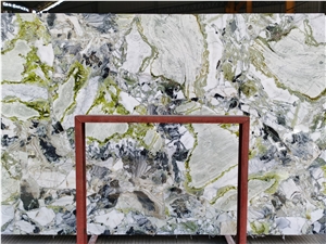 Polished Ice Jade Marble Slab