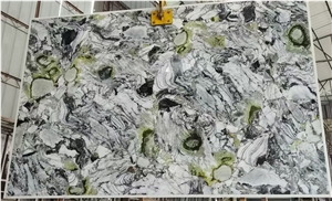 Polished Ice Jade Marble Slab
