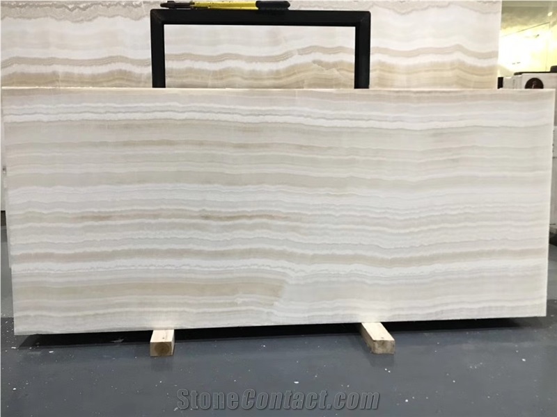Polished Turkey Agri White Onyx Slab
