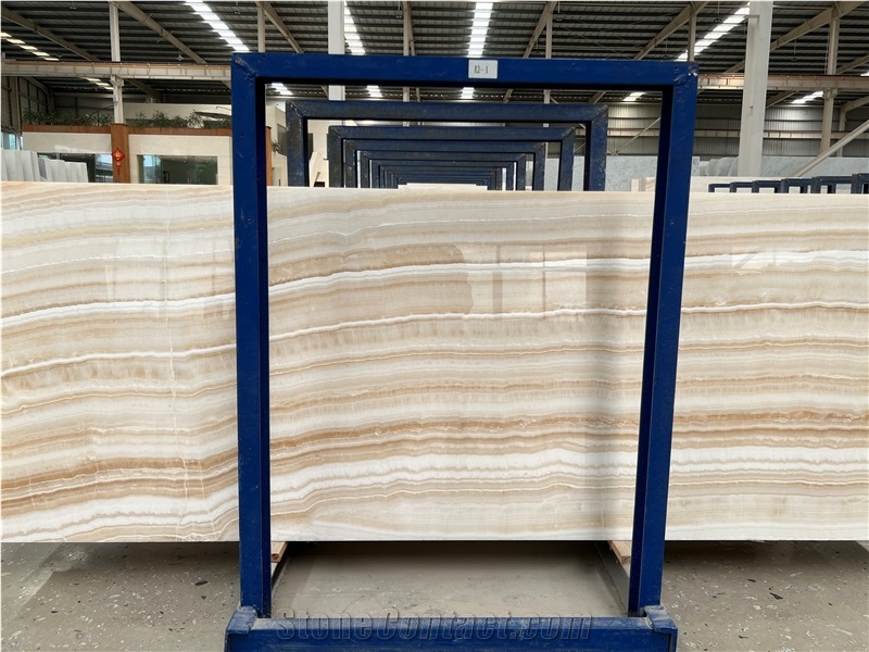 Polished Turkey Agri White Onyx Slab