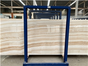 Polished Turkey Akdag Beige Onyx Slab