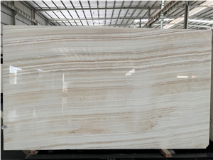 Polished Turkey Akdag Beige Onyx Slab