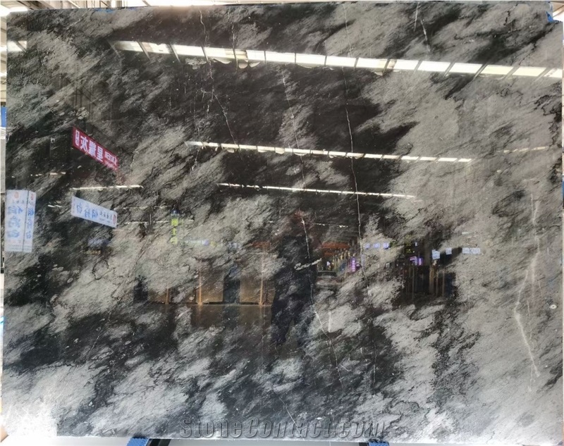Turkey Black Spider Marble Slab