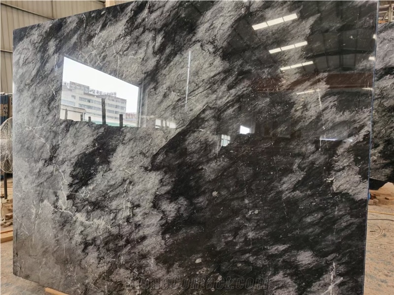 Turkey Black Spider Marble Slab