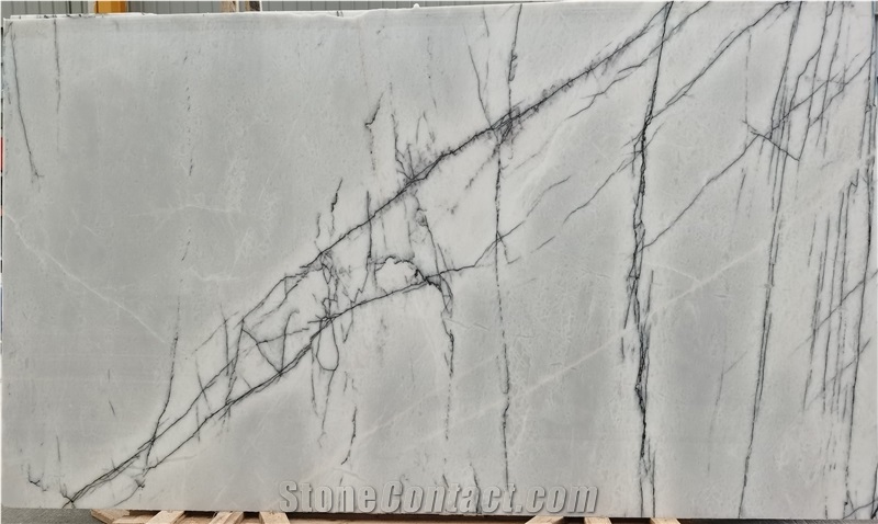 Turkey Chanel Plum White Marble Slab