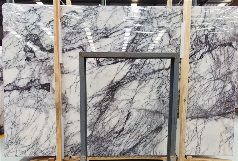 Turkey Greylac Lilac White Marble Slab
