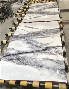Turkey Greylac Lilac White Marble Slab