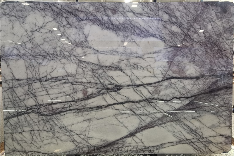 Turkey Incense Plum White Marble Slab