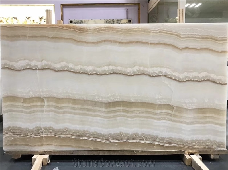 Turkey White Ivory Onyx Slab
