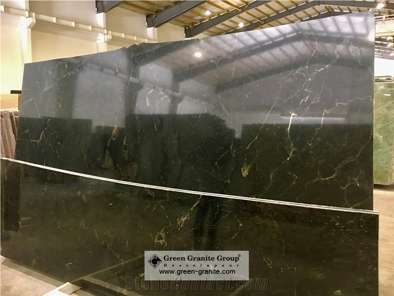 Jasper Galaxy Green Granite Blocks, Birjand Daneanar Granite