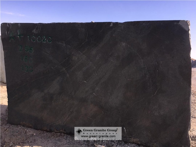 Jasper Galaxy Green Granite Blocks, Birjand Daneanar Granite