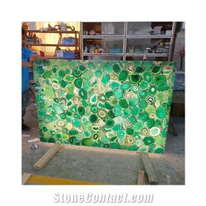 Translucence Agate Slab Backlit Gemstone Tile