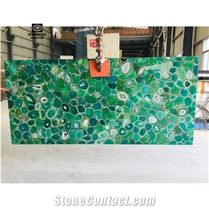 Translucence Agate Slab Backlit Gemstone Tile