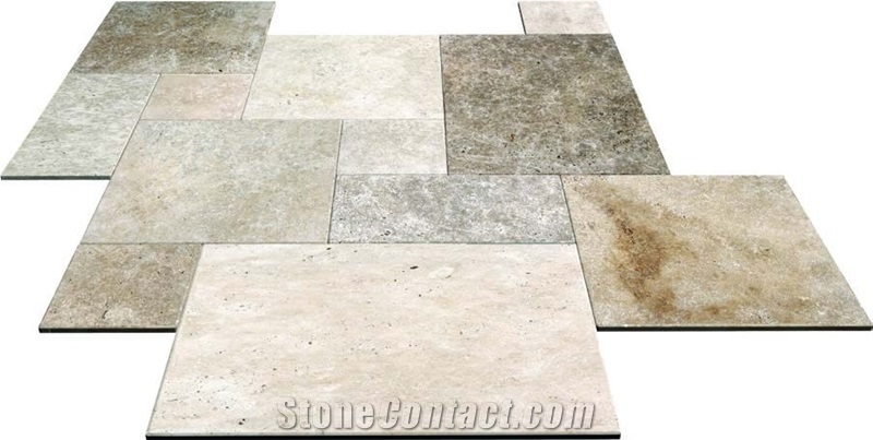 Classic Mix Travertine French Pattern Set 