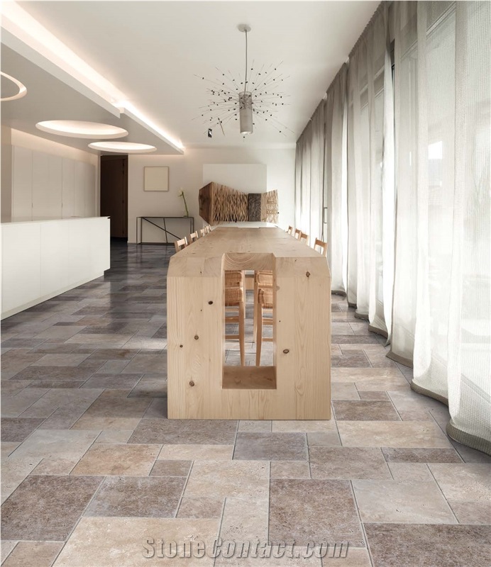 Classic Mix Travertine French Pattern Set 