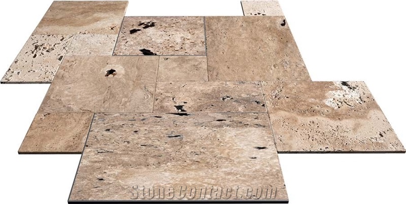 Commercial Eco Travertine French Pattern Set