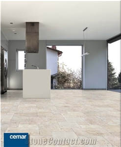 Ivory Travertine French Pattern Set 