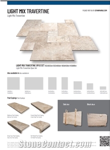 Light Mix Travertine French Pattern Set 