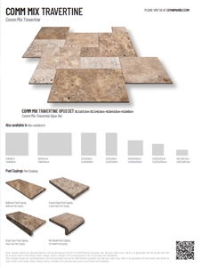 Rustic Mix Travertine French Pattern Set 