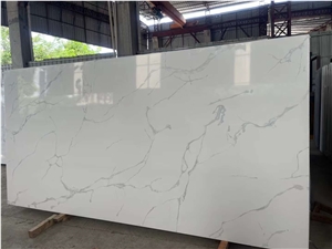 Fashion Cararra Quartz Full Slab Flooring  