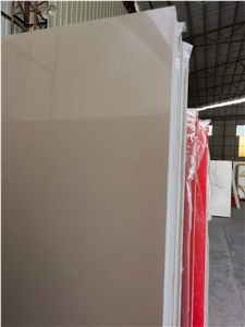 Polished Surface Pure Brown Color Quartz Slab