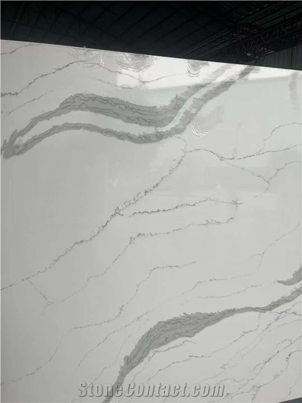 Quartz Premier Calacatta Slab New Arrival