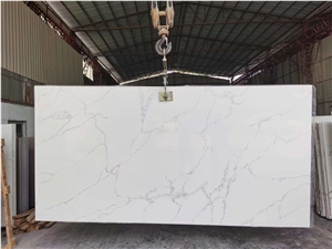 Residential Counter Tops White Quartz Slabs